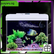 Fish Self Circulating Tank Silent Aquarium Removable Aquarium Tank Thickened Glass Fish Tank qw56tyu