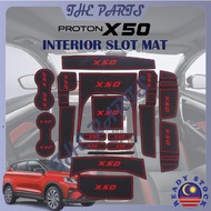Proton X50 X-50 Car Interior Slot Mat Storage Tank Mat Car Mat Anti-slip Mat Tray Mat