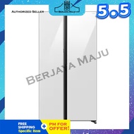 Samsung Nett 646L Side By Side Inverter Refrigerator RS80F65MNWME (Clean White) (Wifi Control)