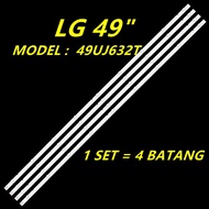 New 4 pcs/set 49uj632t LG 49 "LED TV backlight 49uj632 (ready stock)