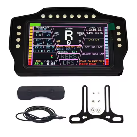 Simracing Games 5 inch Multi-functional Dashboard Gear Display Instrument for PC MOZA Simagic FANATE