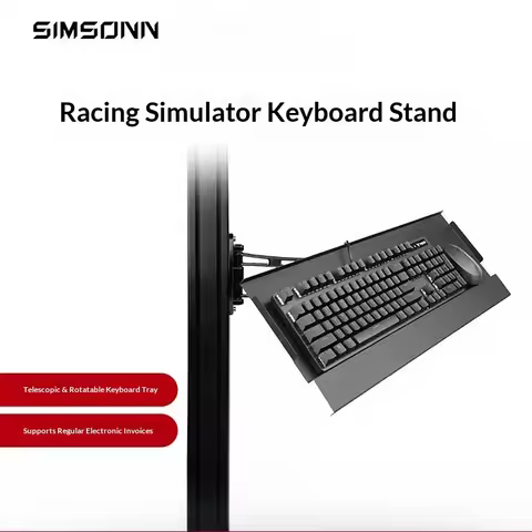 SIMSONN Rotatable Keyboard Mouse Tray Wall Mount Extendable Adjustable Bracket For Sim Racing Rig Si