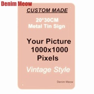 Custom Metal Tin Signs Retro Plaque Home Decor Wall Sticker Iron Art Poster Customize License Plates 20x30cm/15x30cm