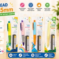 Pen & Lead 2B 0.5mm – Set Pensel Mekanikal + Isi Pensel Hi-Polymer 2B **CLEARANCE**