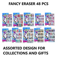 FANCY ERASER 48'S ASSORTED MODEL FOR COLLECTIONS AND GIFTS