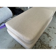 Seat Cushion (Round Corner) Cover + Sponge Size 45 x 60 Cm.thickness 4 Inches