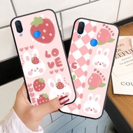 Case For Huawei Nova 2i 2 Lite 3i 3E 4E 5T 6 7 SE 7i Silicoen Phone Case Soft Cover Strawberry