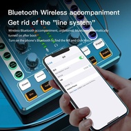 M8 Sound Card 12 Sound Effects Noise Reduction Mixers Headset Mic Voice Control Mixer K Songs Microp