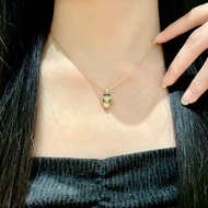 【Best quality】Car Cheetah series 18k gold full diamond necklace ladies burst pendant fashion atmosph