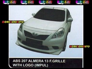 ABS207 Nissan Almera 2013 ABS Front Grille With Logo (IP) Body kit Bodykit