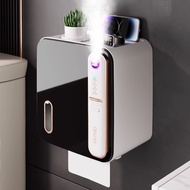 Smart Aromatherapy Toilet Tissue Box Toilet Paper Storage Rack Toilet Paper Toilet Tissue Roll Box Punch-Free Waterproof