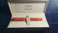 派克 Parker Fountian Pen Duofold 18K 750 鋼筆全橙色