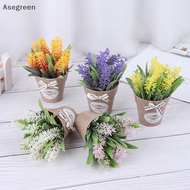 [Asegreen] Artificial Plant Decorative Flowers Fake Flowers Mini Potted  Green Plant
