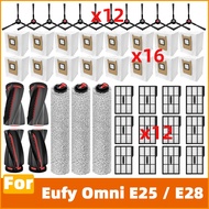 Fit For Eufy Omni E25 / E28 Vacuum Parts ( NEW Version Filter ) Main Roller Side Brush Roller Mop Cl