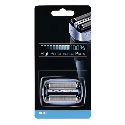 40B Replacent Razor Foil Head Fit For Braun CoolTec Electric Shaver Series CT2s, CT2cc, CT4cc, CT4s,