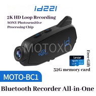 Id221 BC1 motorcycle riding helmet with built-in waterproof Bluetooth earphones