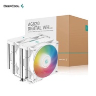 DeepCool 九州風神 AG620 DIGITAL WH ARGB  CPU散熱器 白色 (雙塔雙風扇)