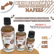 (Pure Clove Bud Essential Oil) MINYAK CENGKEH MURNI NAFEES 50ml Atsiri
