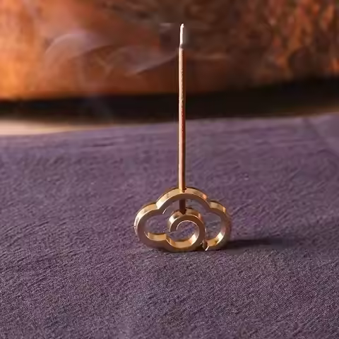 1pc Antique Chinese Cloud Shape Incense Sticks Holder Enhance Your Sense of Calm and Relaxation (Wit