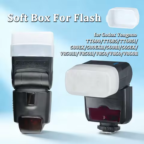 Universal Flash Diffuser Dome Bounce for Canon 580EX/580EX II/Godox V850 860II TT685 TT600 TT520II Y