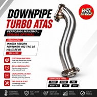 DOWNPIPE TURBO TOP INNOVA REBORN FORTUNER VRZ TRD GR 1GD 2GD HILUX TURBO FLEX R46M R31V2 F55 BOOST 2
