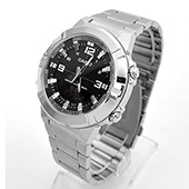 CASIO手錶 指針數位雙顯不鏽鋼錶
