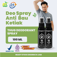 Thug Deodorant Spray Antiperspirant Penghilang Bau Badan Pria