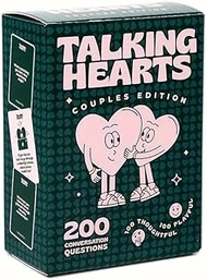 GEN:ZAI Talking Hearts Editing Game for Couples, 200 Thoughtful and Playful Questions, Date, Valenti