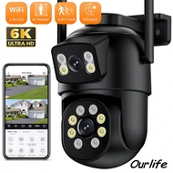 Ourlife 6K Ourdoor Camera Security Cameras Wireless Indoor For Home Monitoring, DC12V/2A Power Adapt