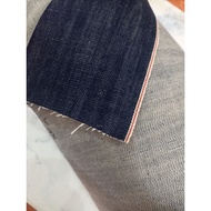 SELVEDGE DENIM FABRIC MATERIAL 16Oz RED WHITE LINE DENIM JEANS