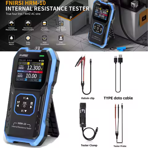 HRM-10 Voltage Internal Resistance Battery Voltage Tester,Car Battery Tester,AAA AA Battery,100V 200