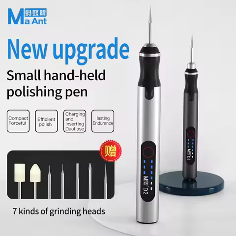 MaAnt D1 D2 Polish Pen Intelligent Charging Grinding Pen USB Grinder Engraving Pen for Phone CPU IC 