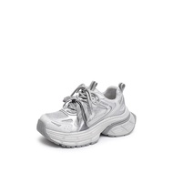 Staccato Womens Retro Sneakers รองเท้าผ้าใบผู้หญิง พื้นหนา เพิ่มความสูง J6082