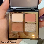 [New Arrival] Romantic beauty Romantic beauty Black Gold Four-Color Eyeshadow Palette Matte Earth Co
