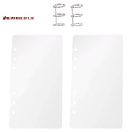 Clear Acrylic A6 Binder 6-Ring Binder Notebook Cover A6 Planner Budget Binder Loose Leaf Folders  Su