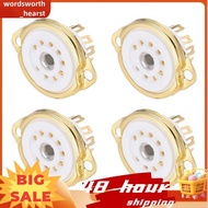 4Pcs 9pin Tube Socket  Tube Socket,Vacuum Protect Tube Socket for 12AX7,12AT7,12AU7,ECC83,ECC82,E88C