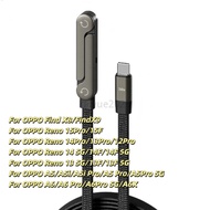 240W Invisible Holder Charger Cable Fast Charging Cord With Built-in Phone Stand Charging Cable for 