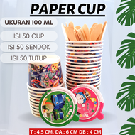CUP ICE CREAM LUCU - CUP ICE CREAM - CUP ES KRIM KARTUN (PAPER CUP 100 ML)