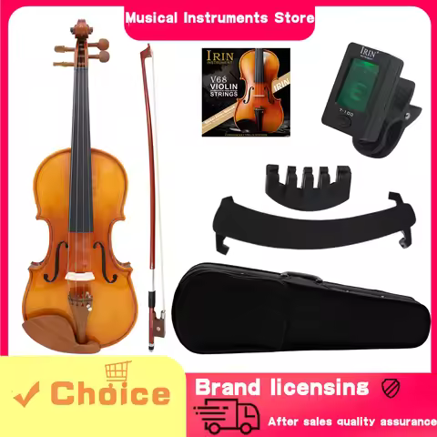 Astonvilla Acoustic Violin 1/2 1/4 1/8 3/4 4/4 Full Size Violin Solid Wood Spruce Panel Fiddle With 