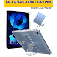Ipad A16 2025 Case Ipad A16 11 Inch 2025 Casing Anti Crack Stand Silicone Clear