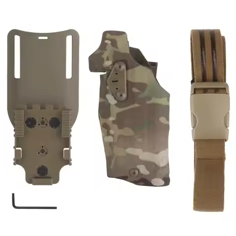 Tactical Holster for Glock 17 Gen4 G19 with X300 X300U Flashlight Quick Locking System Shooting Hunt