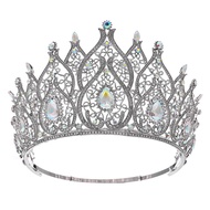 Levery  Adjustable Baroque Miss World Beauty Pageant Crown Bride Crown for Pageant