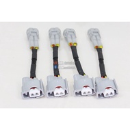 Set of 4pcs Denso Male HI Ohm Injector Socket Convert To Myvi Vios Alza 1zz 2zz 2az 1mz Female Injec