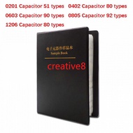 50 Pieces 0201 0402 0603 0805 1206 SMD Resistor Book Capacitor Book