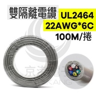 Jinggang Electronics UL2464 Double Isolation Cable 22AWG * 6C 100m