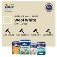 Dulux Wall/Door/Wood Paint - Wool White (57YY 72/138) (Ambiance All/Pentalite/Wash &amp; Wear/Better Living)