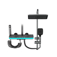 Rainfall Shower System sturdy brass alabaster shower faucet set adjustable height pressure balancing