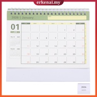 📅 Kalender Meja Mini Kertas Putih 2026 Untuk Rumah