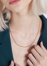 Nathalias NY 3.2 มม สร้อยคอโซ่ทองคำแท้ 14k ลาย Rolo Chain 3.20 มม. (pre order 10-12 days) 18645