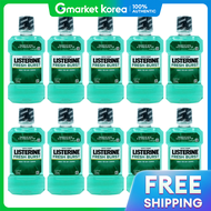 น้ำยาบ้วนปาก LISTERINE Fresh Burst ขนาด 250ml x 10 ขวด ลดกลิ่นปาก ทำความสะอาดช่องปาก ขจัดแบคทีเรียแล